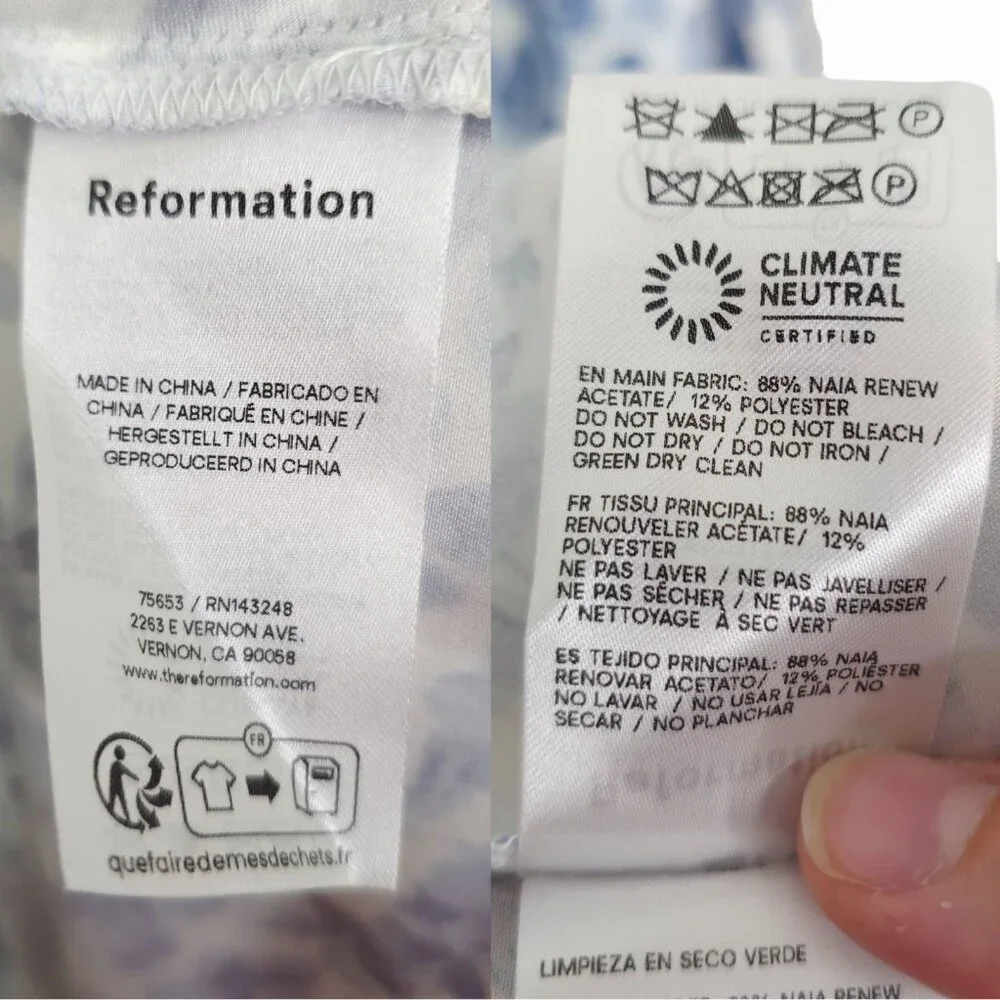 Reformation vida dress